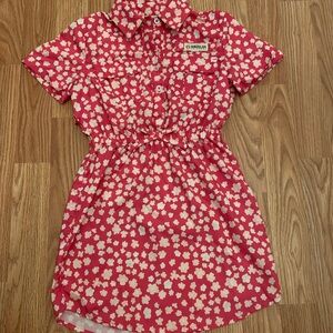 Pink Floral Kids Dress